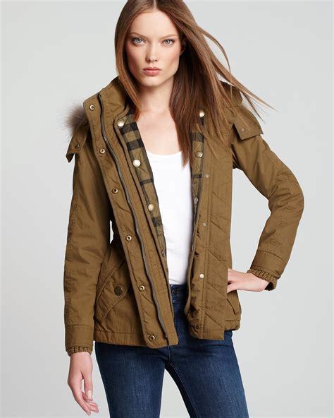 burberry long jacket with hood|burberry brit anorak jacket.